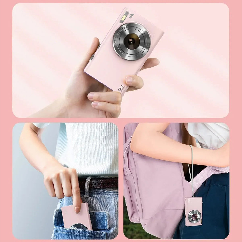 DC402-AF 4K Kids 48MP Digital Camera Auto Focus 16X Digital Zoom Vlogging Camera for Teens DC402-AF 4K Kids 48MP Digital Camera Auto Focus 16X Digital Zoom Vlogging Camera for Teens